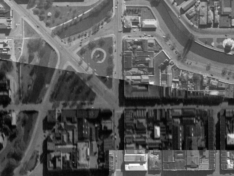 772 Colombo Street from the air, 1940-1944