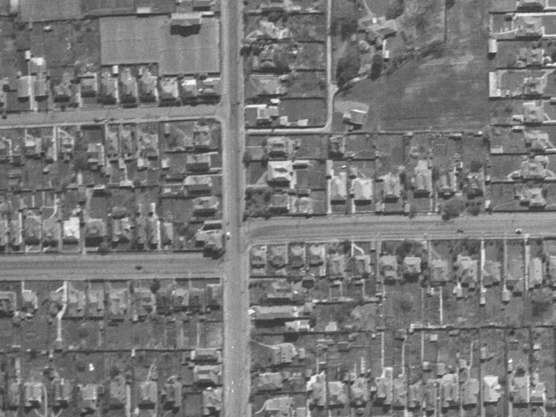 427 Armagh Street from the air, 1940-1944