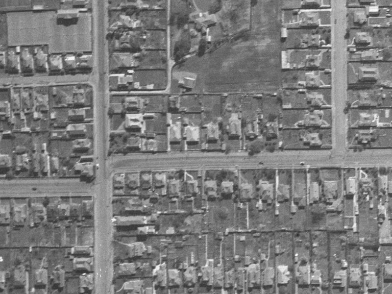 476A Armagh Street from the air, 1940-1944
