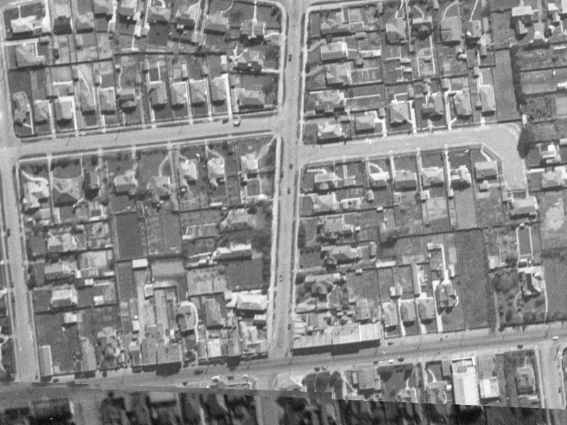 13E Straven Road from the air, 1940-1944
