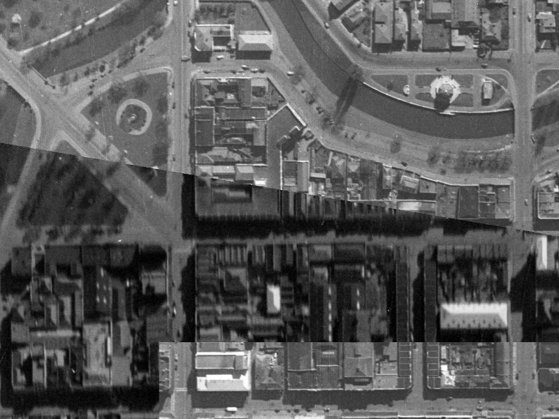 103 Armagh Street from the air, 1940-1944