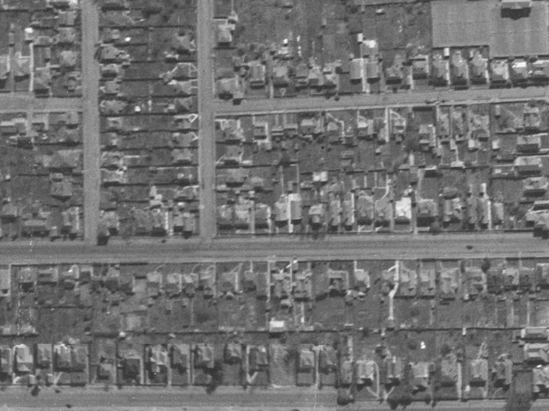 377 Armagh Street from the air, 1940-1944