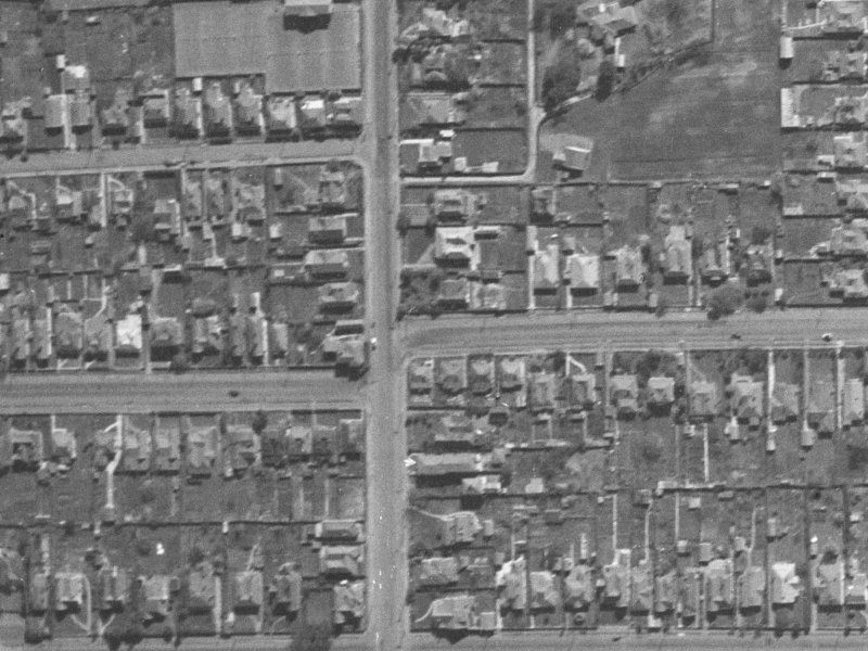 464 Armagh Street from the air, 1940-1944