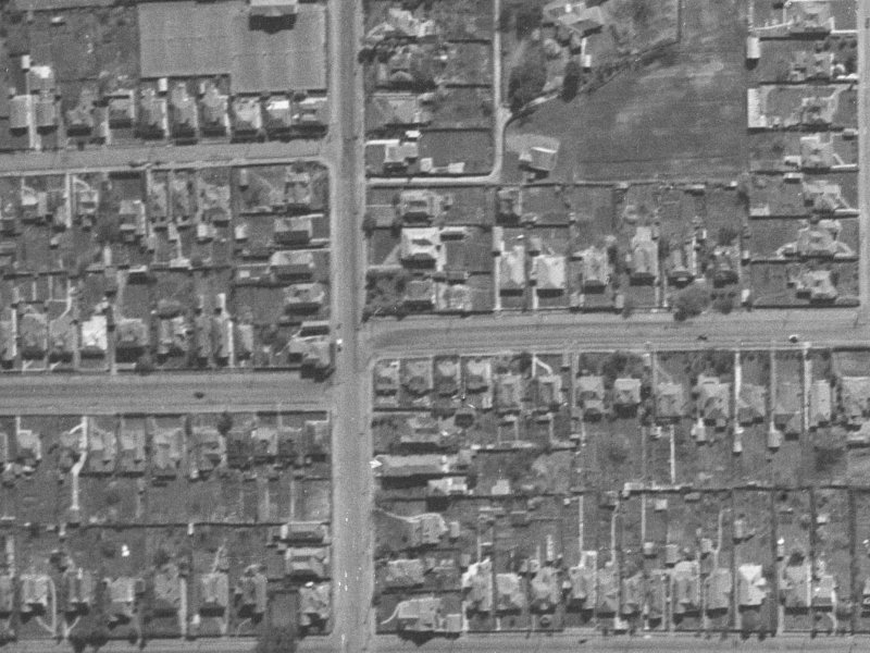 468 Armagh Street from the air, 1940-1944