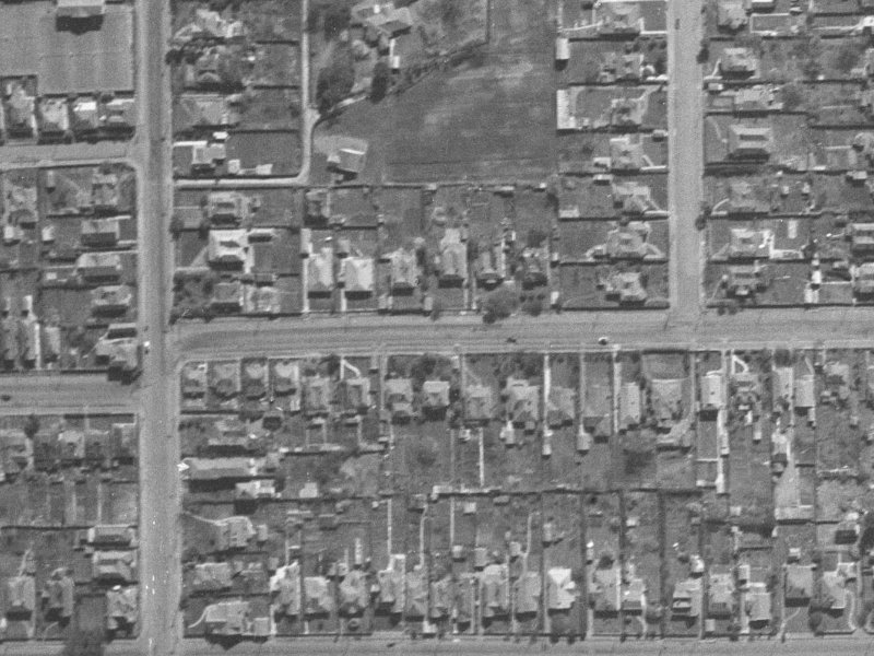 484 Armagh Street from the air, 1940-1944
