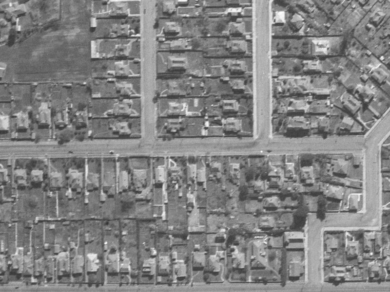 516A Armagh Street from the air, 1940-1944