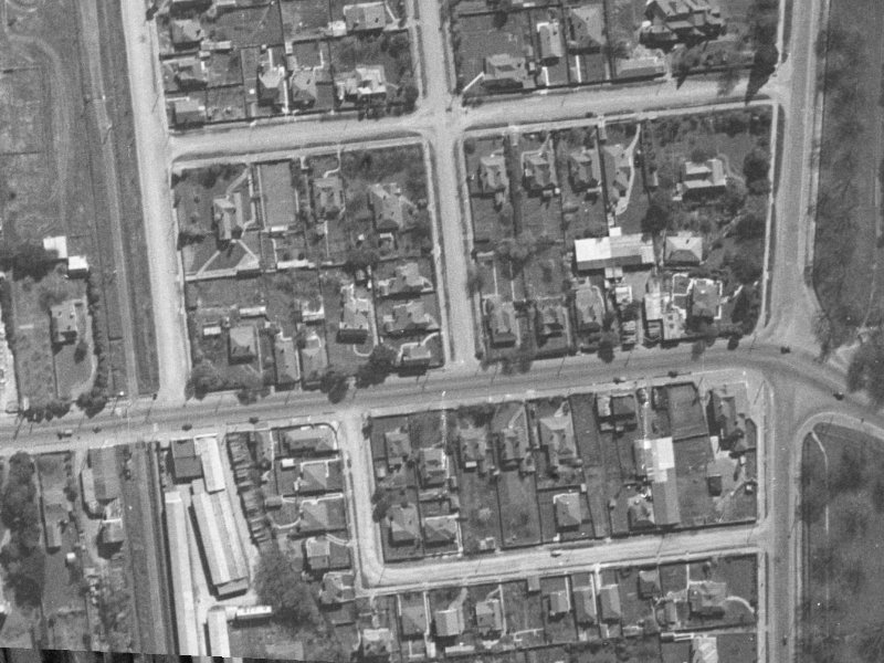 3 Darvel Street from the air, 1940-1944