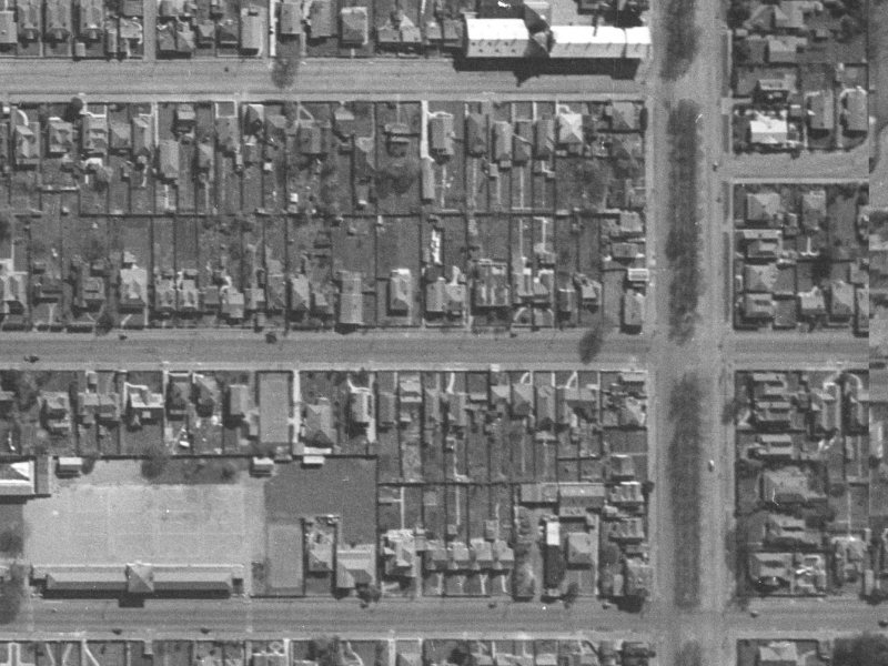 340B Armagh Street from the air, 1940-1944