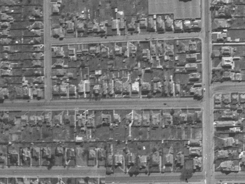 389 Armagh Street from the air, 1940-1944