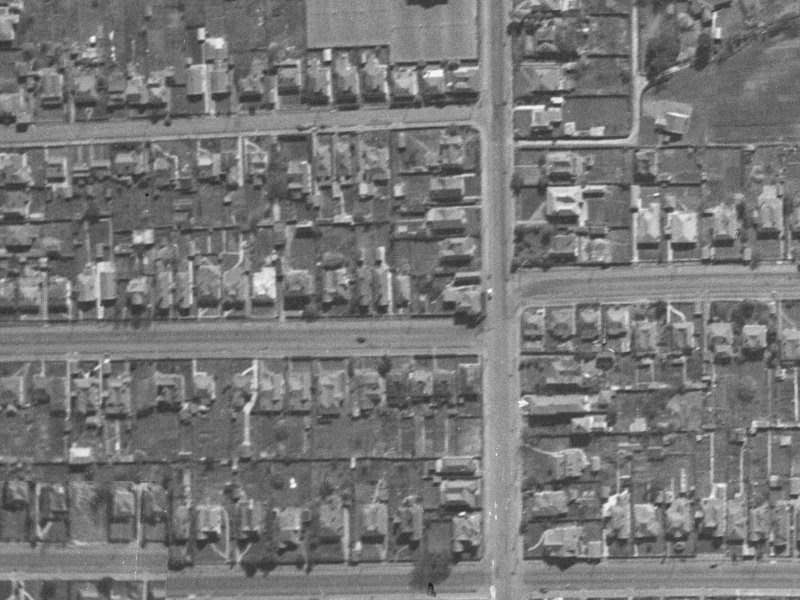 Armagh Street from the air, 1940-1944