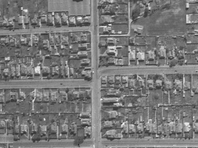 460 Armagh Street from the air, 1940-1944