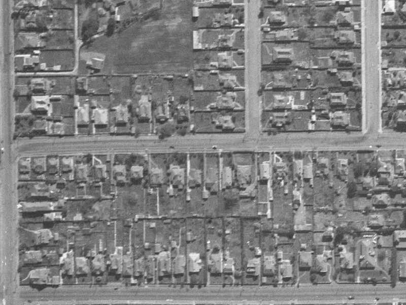 498 Armagh Street from the air, 1940-1944