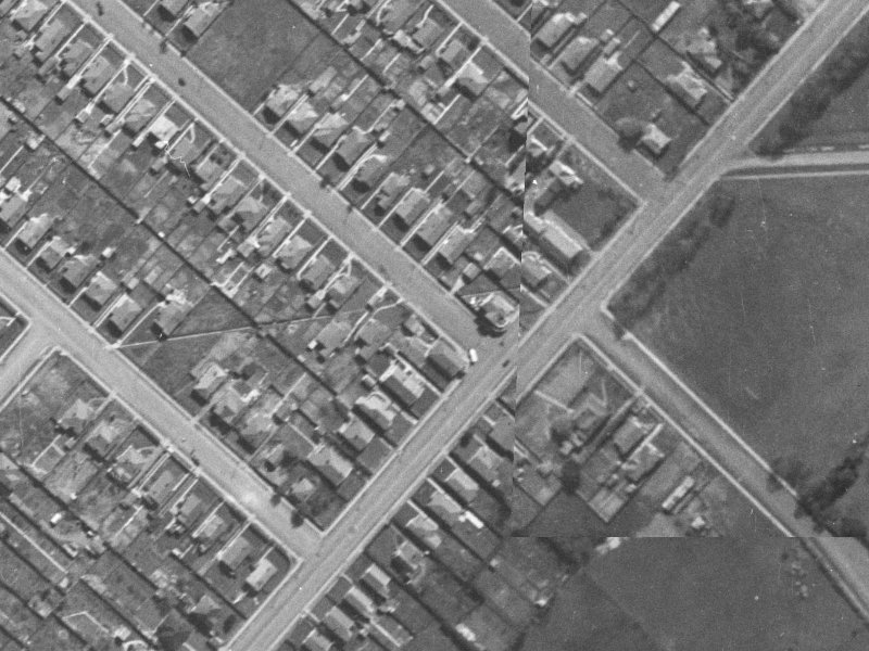 76 Dacre Street from the air, 1940-1944