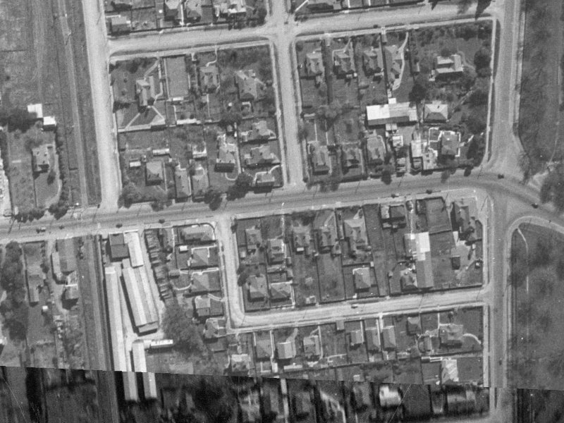 17 Riccarton Road from the air, 1940-1944