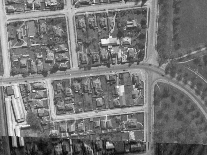 13A Riccarton Road from the air, 1940-1944