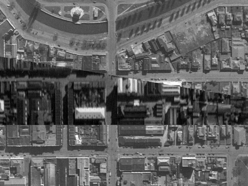 283 Manchester Street from the air, 1940-1944