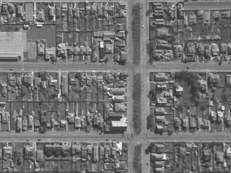 4/406 Armagh Street from the air, 1940-1944