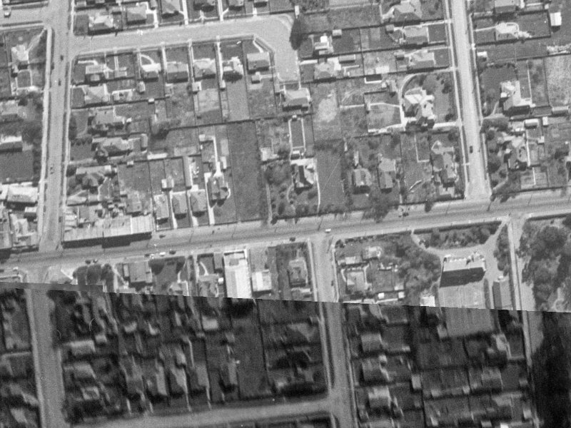 70 Riccarton Road from the air, 1940-1944