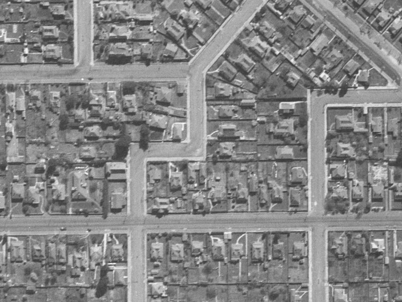 126 England Street from the air, 1940-1944