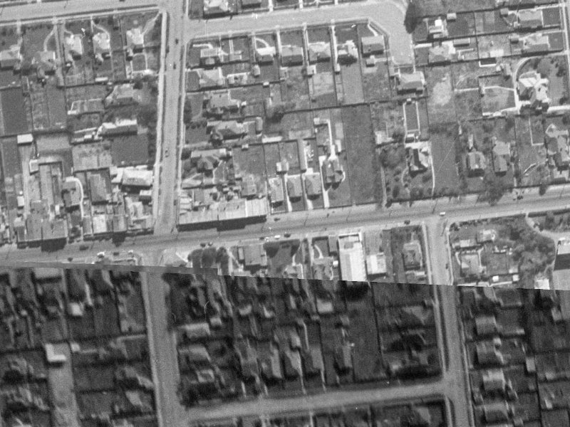 80 Riccarton Road from the air, 1940-1944