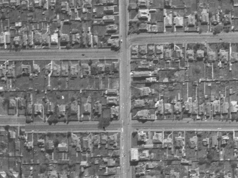 Stanmore Road from the air, 1940-1944