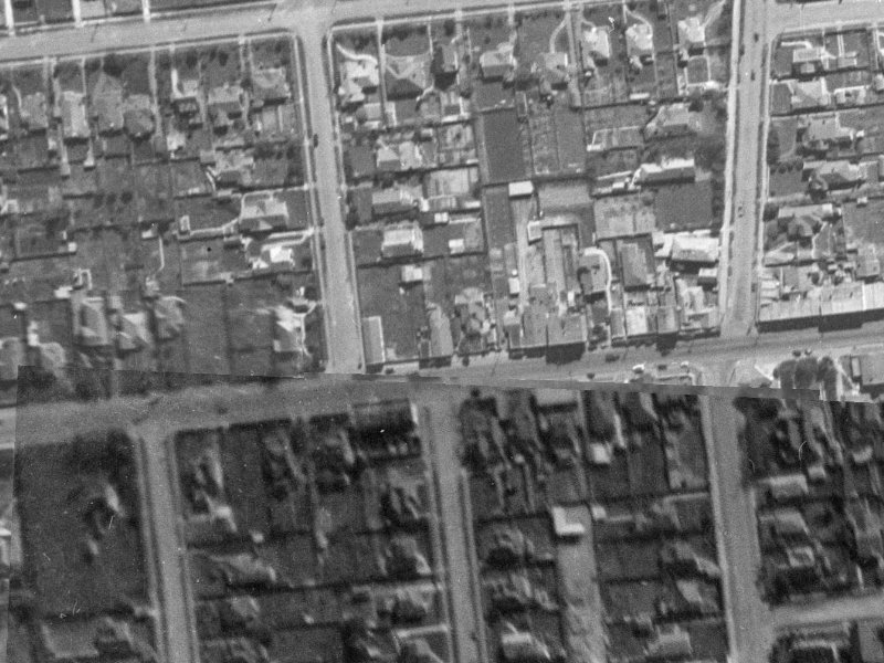 106 Riccarton Road from the air, 1940-1944