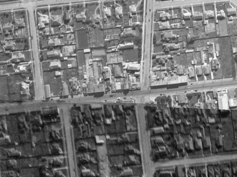 92A Riccarton Road from the air, 1940-1944