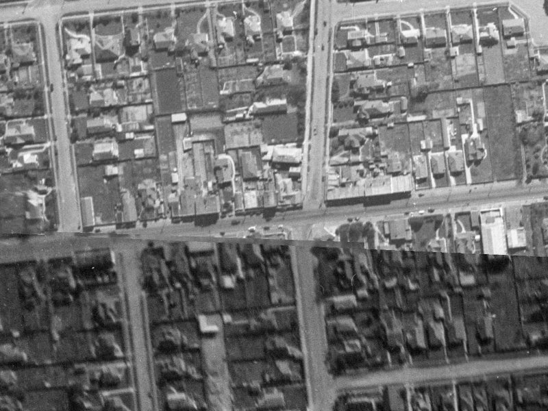 92 Riccarton Road from the air, 1940-1944