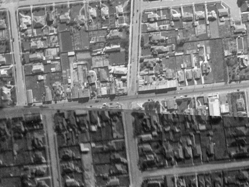 90 Riccarton Road from the air, 1940-1944