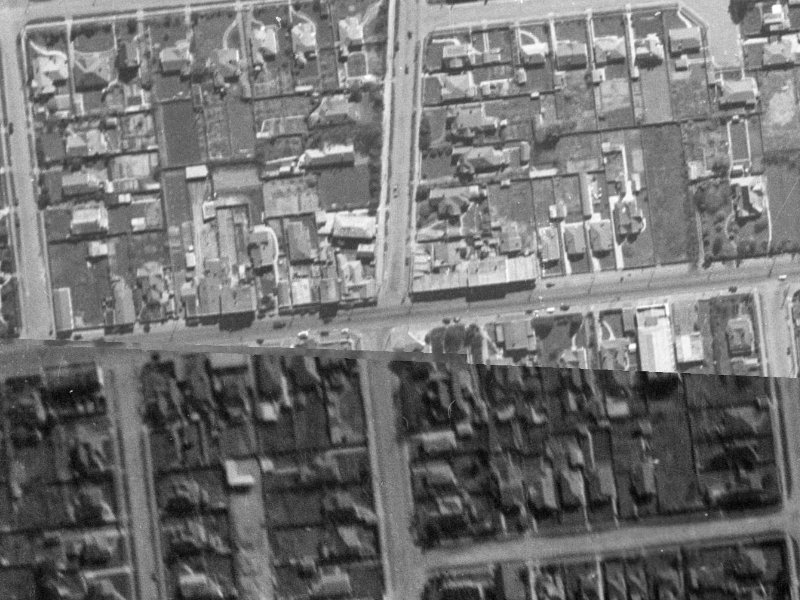 88D Riccarton Road from the air, 1940-1944
