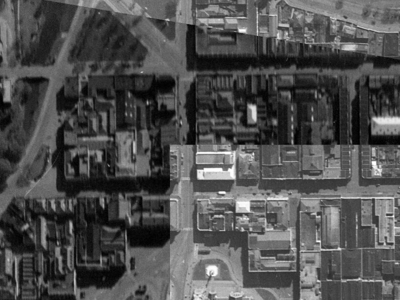 736 Colombo Street from the air, 1940-1944