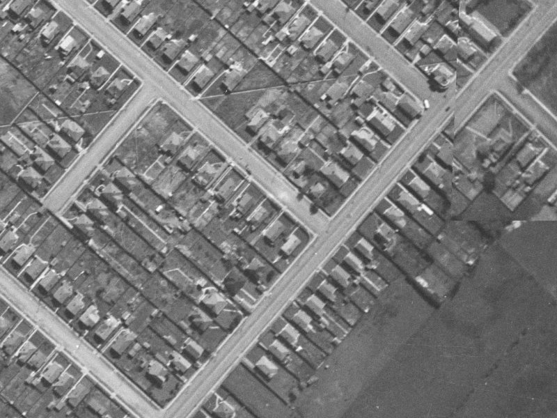 76 Wyon Street from the air, 1940-1944