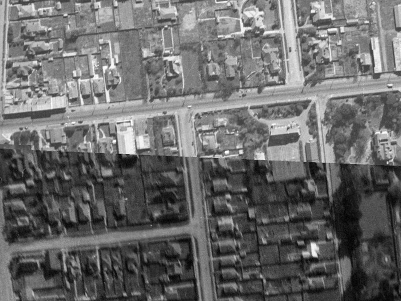 106E Picton Avenue from the air, 1940-1944