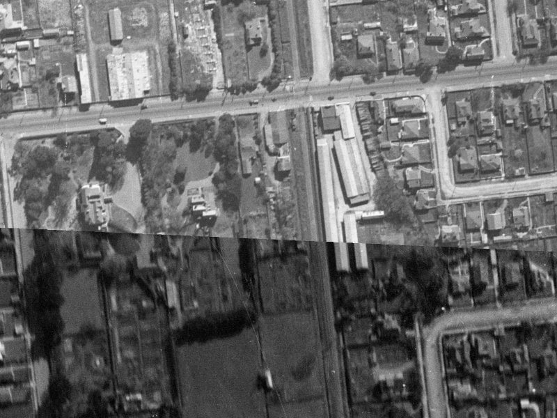 35N Riccarton Road from the air, 1940-1944