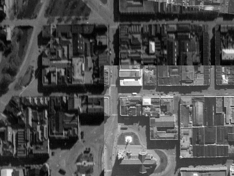 730 Colombo Street from the air, 1940-1944