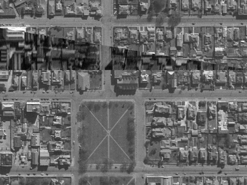 223 Gloucester Street from the air, 1940-1944