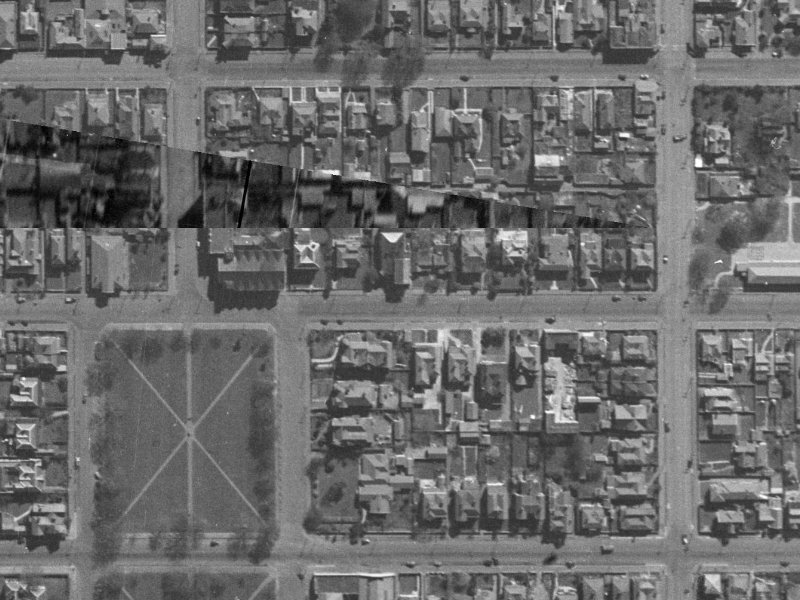 238E Gloucester Street from the air, 1940-1944