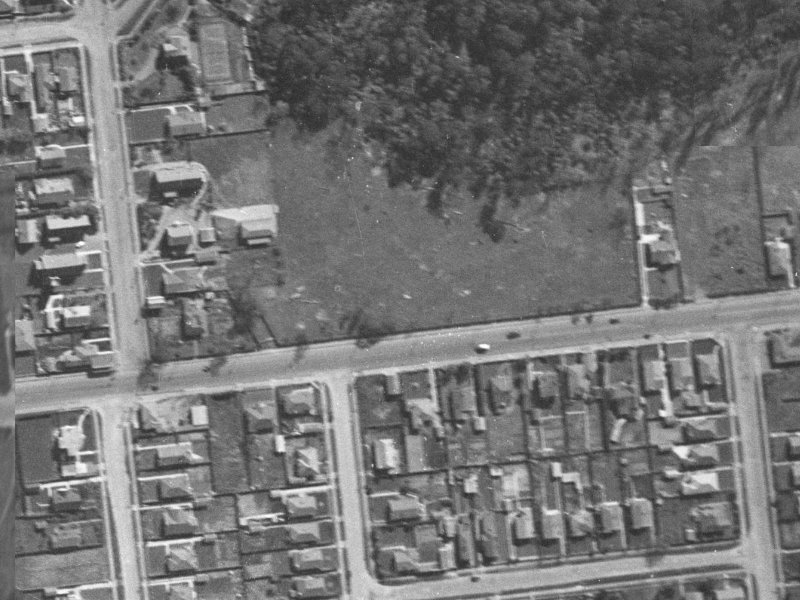 178 Riccarton Road from the air, 1940-1944