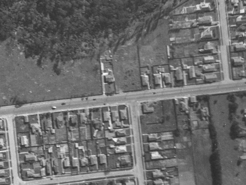 156 Riccarton Road from the air, 1940-1944
