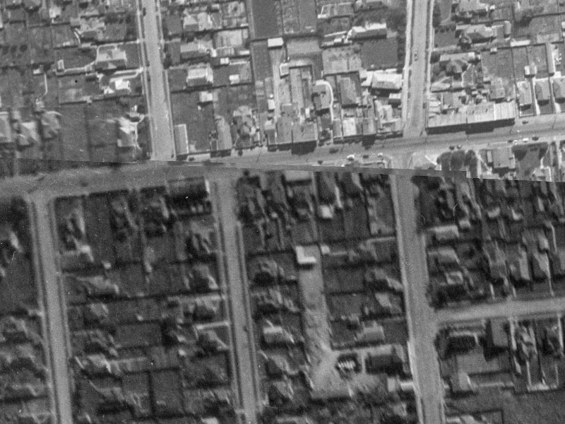 107A Riccarton Road from the air, 1940-1944