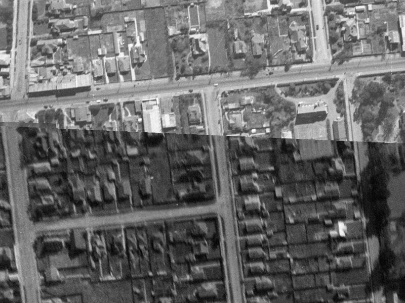 89 Picton Avenue from the air, 1940-1944