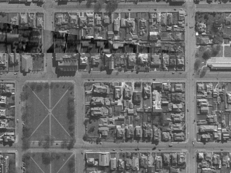 240 Gloucester Street from the air, 1940-1944