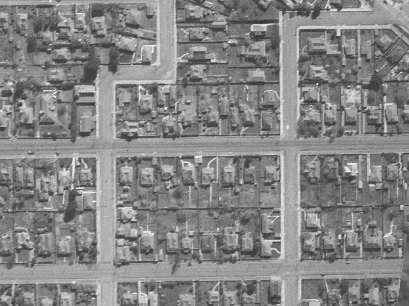 Worcester Street from the air, 1940-1944