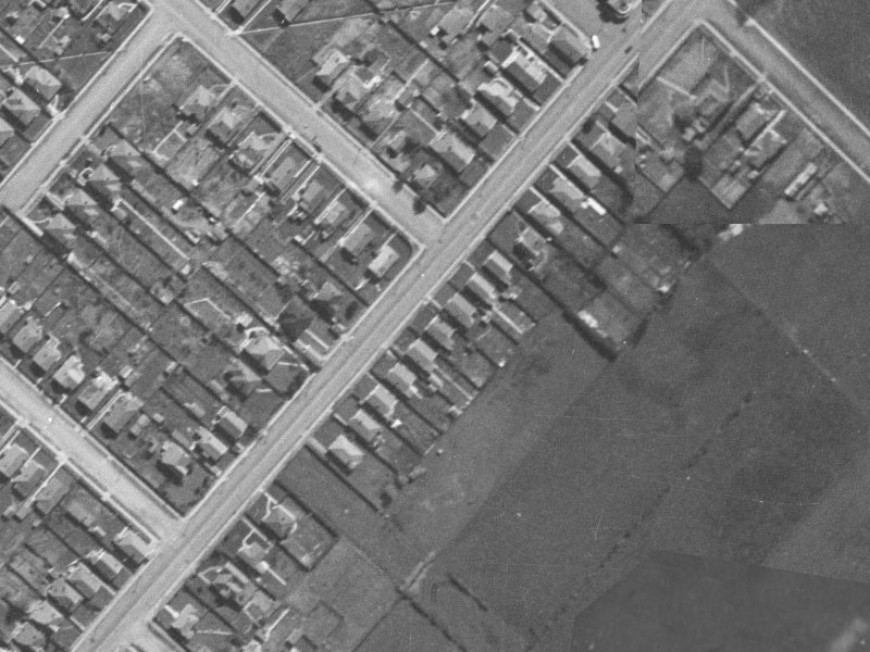 68 Buckleys Road from the air, 1940-1944