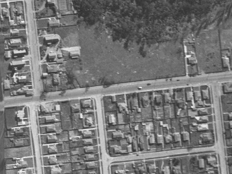 176 Riccarton Road from the air, 1940-1944