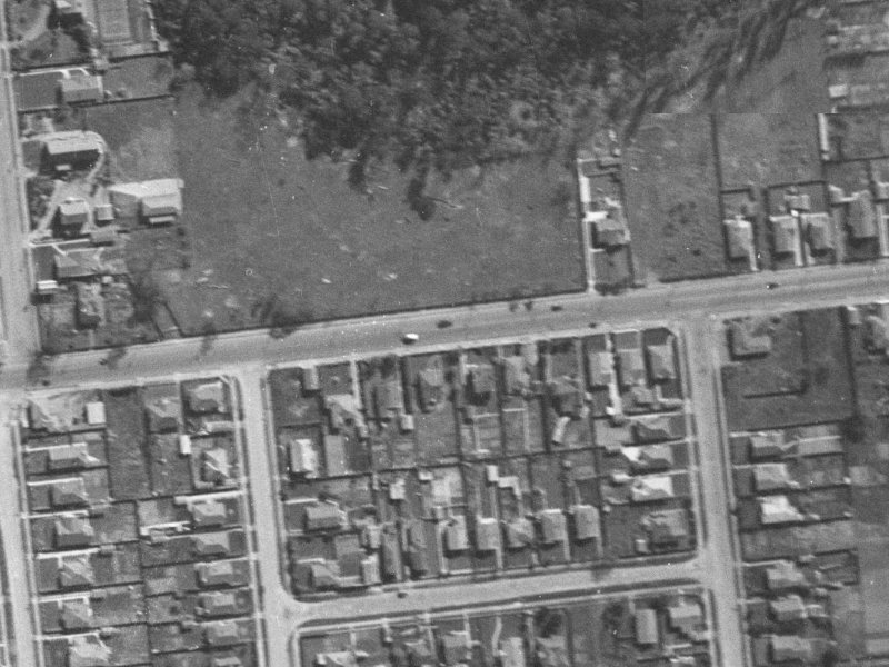 166 Riccarton Road from the air, 1940-1944