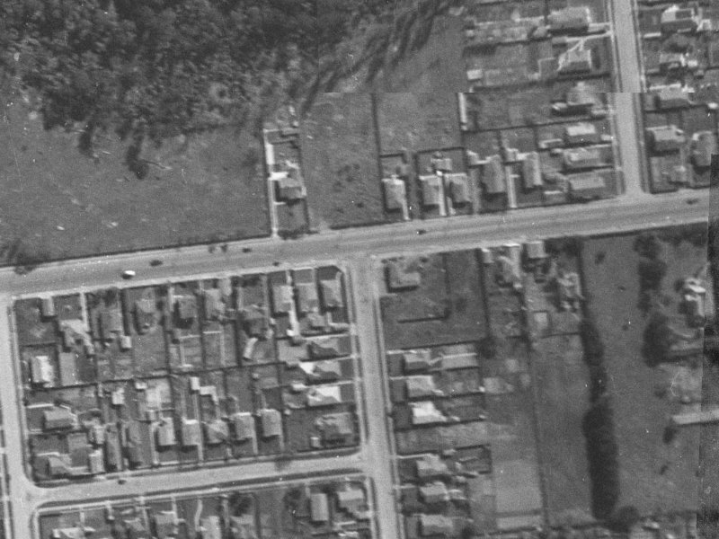 157 Riccarton Road from the air, 1940-1944