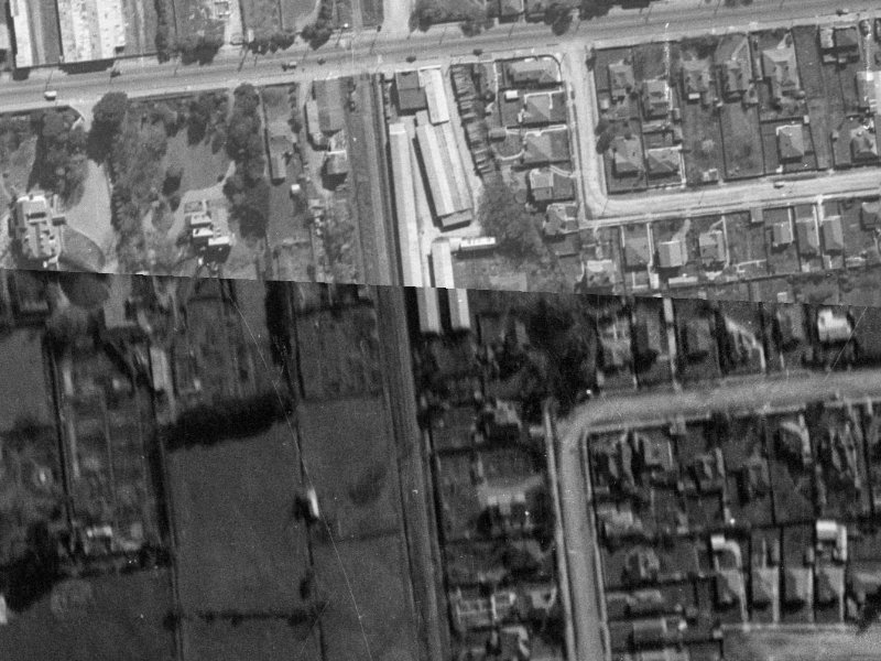 87a Brockworth Place from the air, 1940-1944