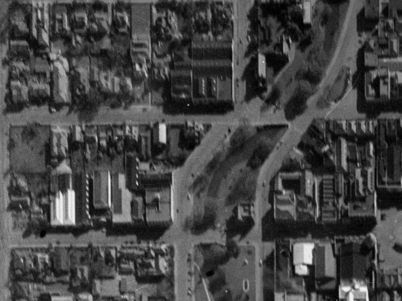 141-151 Cambridge Terrace from the air, 1940-1944