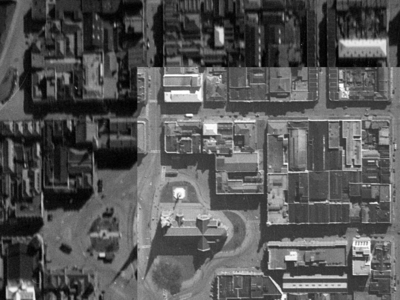56 Cathedral Square from the air, 1940-1944